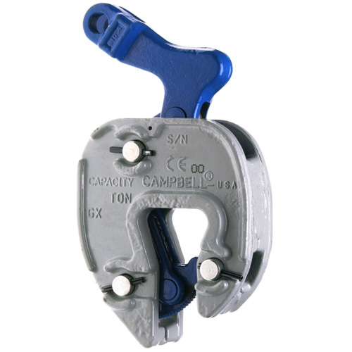 GX Plate Clamp with Chain Connector, 1000 lbs. (0.5 tons), 1/16" - 5/16" Jaw Opening Equipment World