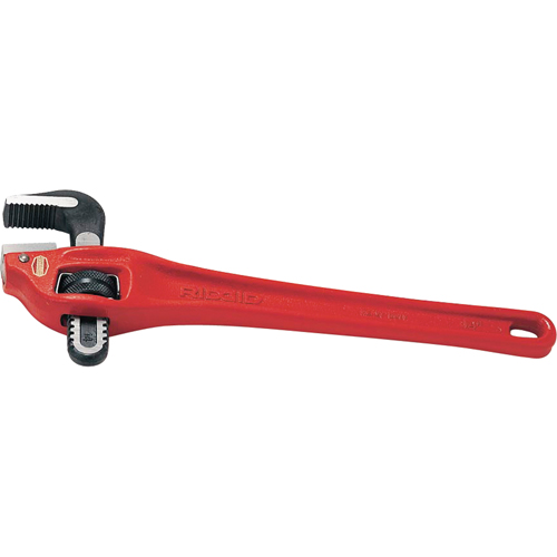 Heavy-Duty Offset Pipe Wrench #14, 2" Jaw Capacity, 14" Long, Powder Coated Finish Equipment World