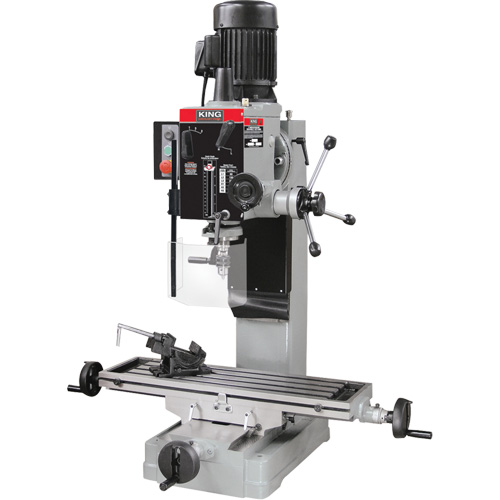 Gearhead Drilling Machine, 6 Speeds, 1-1/4" Drilling Capacity Equipment World