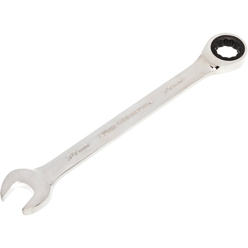 72-Tooth Ratcheting Combination Wrench, 12 Point, 30 mm, Chrome/Polished Finish Equipment World