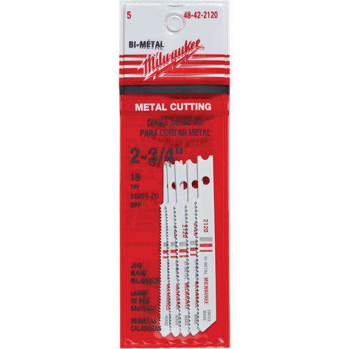 Jigsaw Blades, Bi-Metal, U-Shank, 2-3/4" L, 18 TPI Equipment World