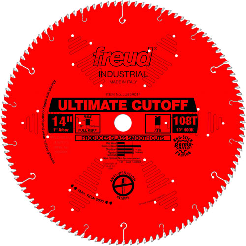 TCS Industrial Saw Blade - Crosscut & Finishing, 14", 108 Teeth, Wood Use Equipment World