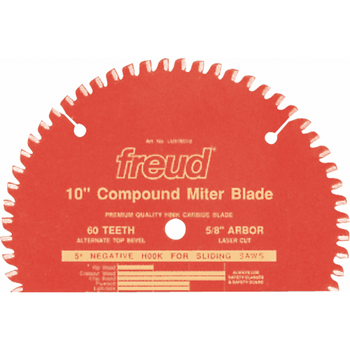 TCS Sliding Compound Mitre Blades Industrial Blades, 10", 60 Teeth, Wood Use Equipment World