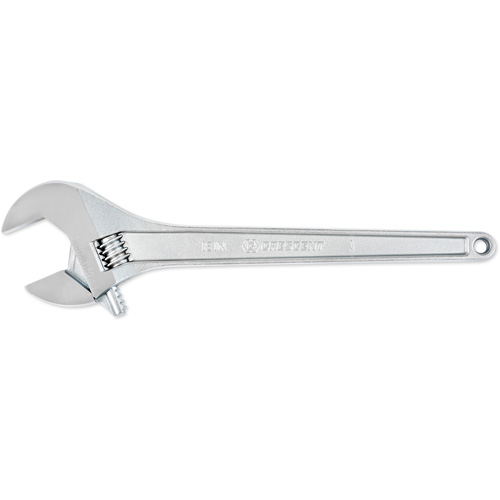 Adjustable Tapered Handle Wrench - Carded, 18" L, 2-1/16"/53 mm Max Width, Chrome/Polished Equipment World