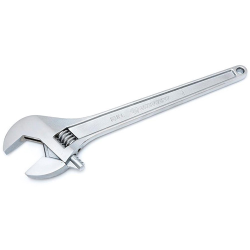 Adjustable Tapered Handle Wrench - Carded, 18" L, 2-1/16"/53 mm Max Width, Chrome/Polished Equipment World