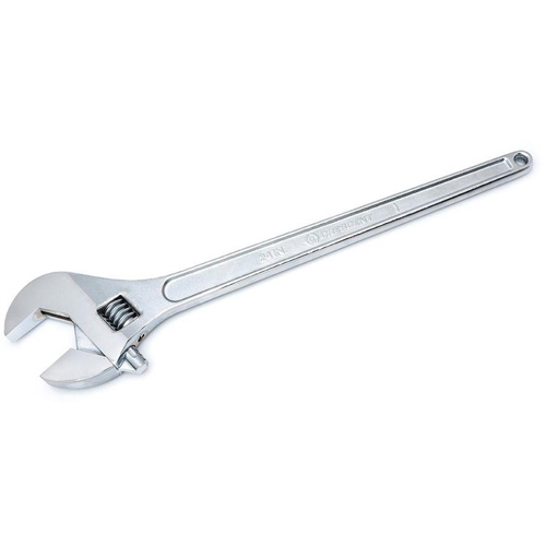Adjustable Tapered Handle Wrench - Carded, 24" L, 2-7/16"/62 mm Max Width, Chrome/Polished Equipment World