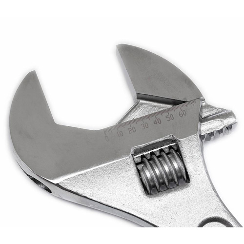 Adjustable Tapered Handle Wrench - Carded, 24" L, 2-7/16"/62 mm Max Width, Chrome/Polished Equipment World