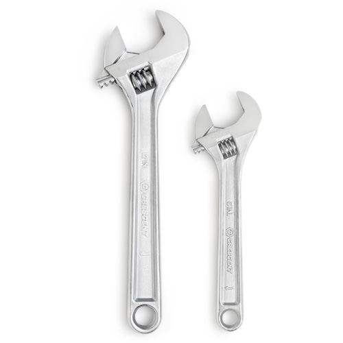 Wrench Set, Adjustable, 2 Pieces, Imperial and Metric Equipment World