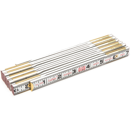R&egrave;gle de maçon Red End, 6' lo, Bois, Graduations de 1/16" Equipment World