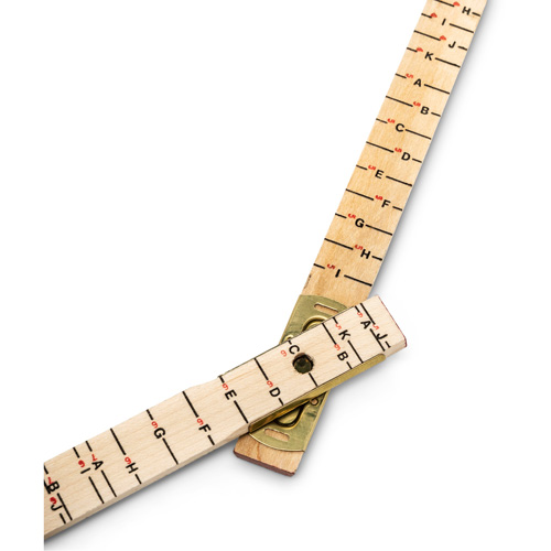 Red End&reg; Oversized Brick Mason Rule, 6' L, Wood, 1/16" Graduations Equipment World