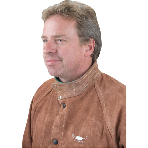 Welding Jacket, Leather, 4X-Large, Lava Brown Equipment World