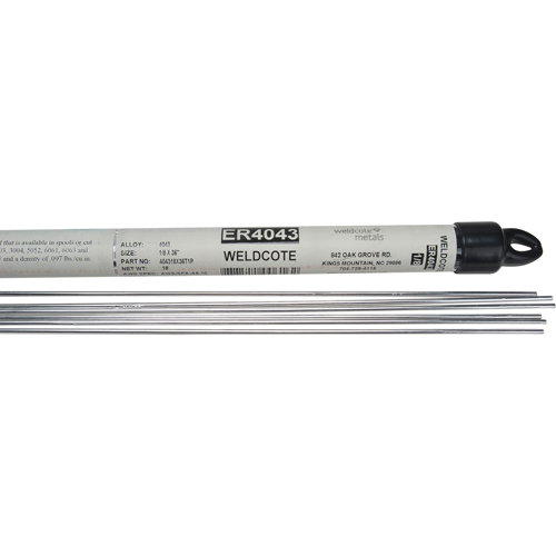 Baguettes pour soudage TIG en longueurs de 36", 1/8", Aluminium Equipment World