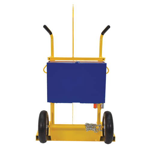 Welding Cylinder Torch Cart, Pneumatic Wheels, 24" W x 19-1/2" L Base, 500 lbs. Equipment World