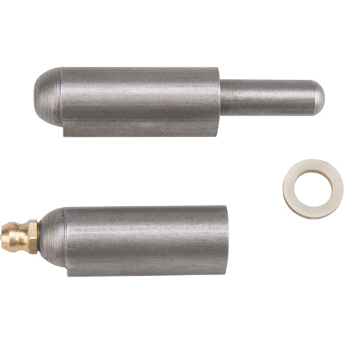 Weld-On Hinge, 0.512" Dia. x 3.15" L, Mild Steel w/Fixed Steel Pin Equipment World