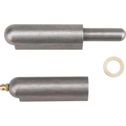 Weld-On Hinge, 0.787" Dia. x 5.906" L, Mild Steel w/Fixed Steel Pin Equipment World