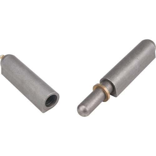 Weld-On Hinge, 0.906" Dia. x 7.874" L, Mild Steel w/Fixed Steel Pin Equipment World