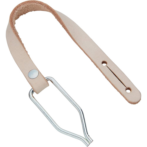 Corde de service avec agrafe pour courroie, Cuir, Beige Equipment World