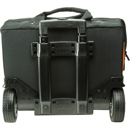 Tradesman Pro Rolling Tool Bag, Ballistic Polyester, 24 Pockets, Black/Orange Equipment World