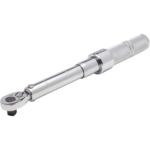 Micrometer Torque Wrench, Click, 3/8" Square Drive, 40 - 200 in lbs. Equipment World