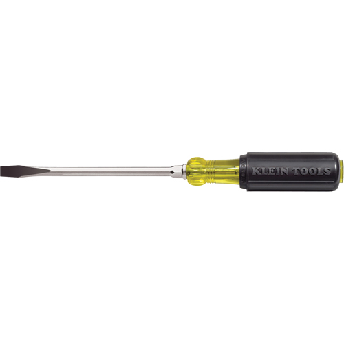 Heavy-Duty Slot Keystone Screwdriver, 5/16", 10-15/16" L, Cushion Grip Handle Equipment World