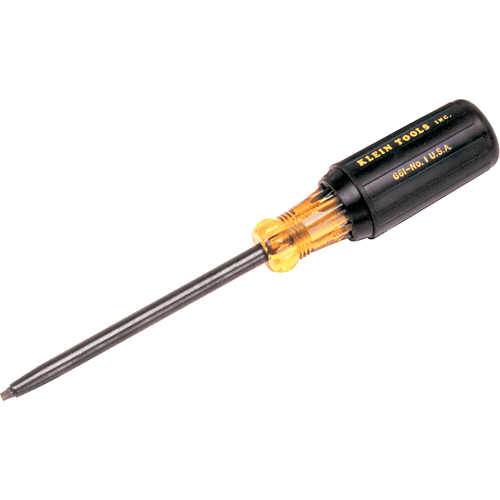Square Recess Screwdriver, #3 Tip, Round, 8-1/4" L, Cushion Grip Handle Equipment World