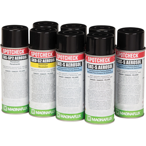 Solvent Removable Visible Penetrant Testing Kits, Kit Equipment World