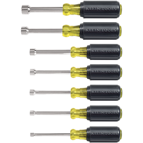 Cushion-Grip Nut Driver Set with 3" Shafts, 7, Non Magnetic, Imperial Equipment World