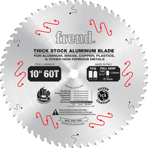 Industrial Saw Blade, 10", 72 Teeth, Non-Ferrous Use Equipment World