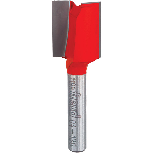 Router Bit - Double Flute Straight Bit, 5/8" Dia., 7/8" H, 2-1/8" L, 1/4" Shank Equipment World