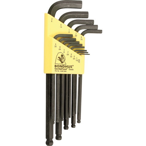 Balldrive L-Style Hex Key Set, 13 Pcs. Equipment World