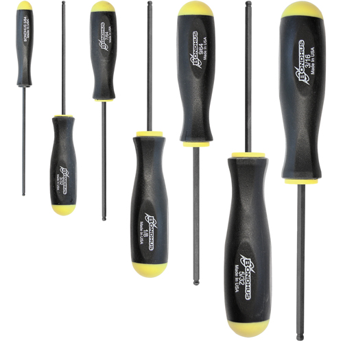 Ball Driver Screwdriver Sets - SAE, 7 Pcs. Equipment World