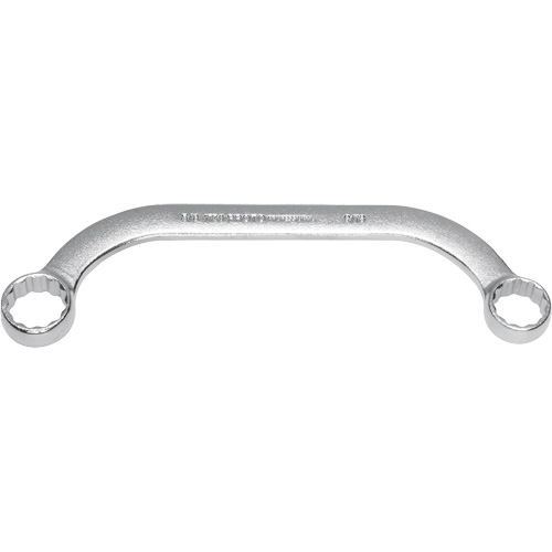 Box End Wrench, 12 Point, 5/8"/9/16", 15° Offset, Plain Finish Equipment World