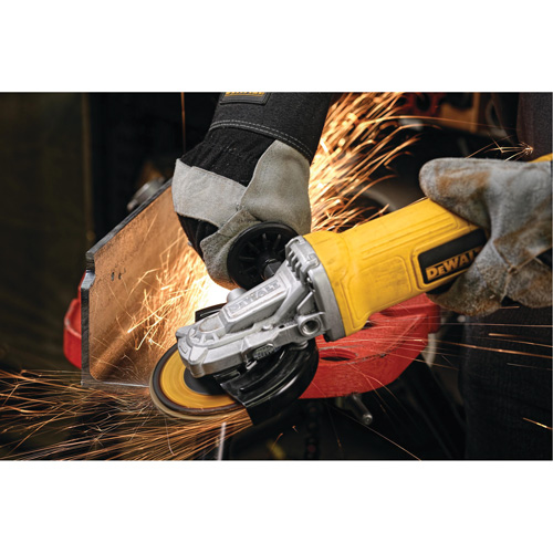 Paddle Switch Small Angle Grinder, 4-1/2", 120 V, 9 A, 12000 RPM Equipment World