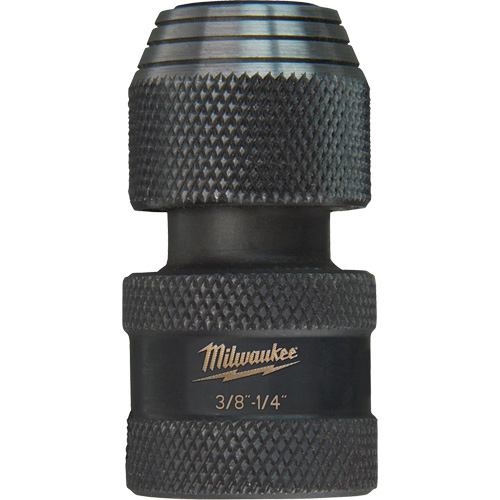 Shockwave Impact Driver Square to Hex Socket Adapter, Impact, 1/4" Drive, 3/8" Socket, 1.875" L Equipment World