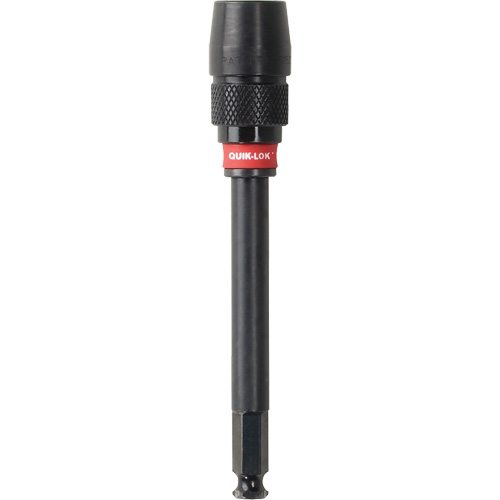 Quik-Lok Impact Drill Bit Extension, 7/16" Max. Diameter, 5-1/2" Length, 7/16" Shank Equipment World