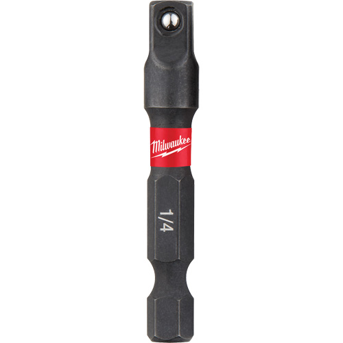 Shockwave Impact Driver Socket Adapters, 1/4" Drive Size, 1/4" Male Size, Ball, 1-7/8" L Equipment World