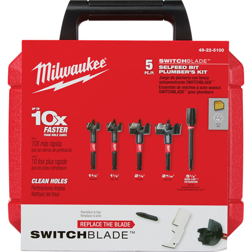 Switchblade Plumber's Self-Feed Bit Set Equipment World