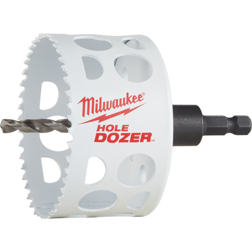 Hole Dozer Hole Saw with Arbor, 3", 1-5/8" Depth of Cut, Bi-Metal Equipment World