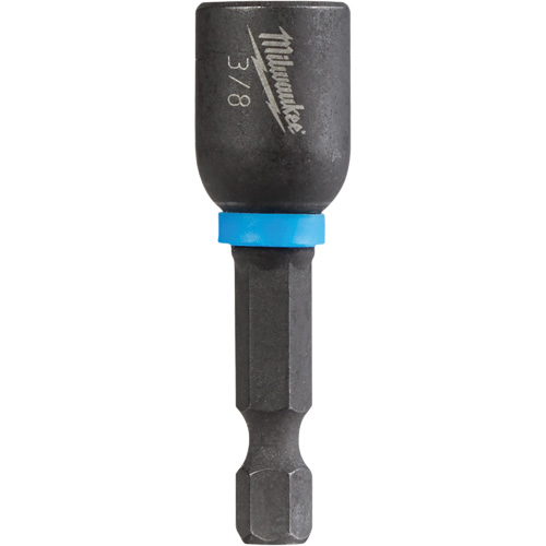 Shockwave Impact Duty Nut Driver, 1/4" Tip, 3/8" Drive, 1-7/8" L, Magnetic Equipment World