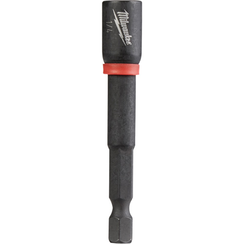 Shockwave Impact Duty Nut Driver, 1/4" Tip, 1/4" Drive, 2-9/16" L, Magnetic Equipment World