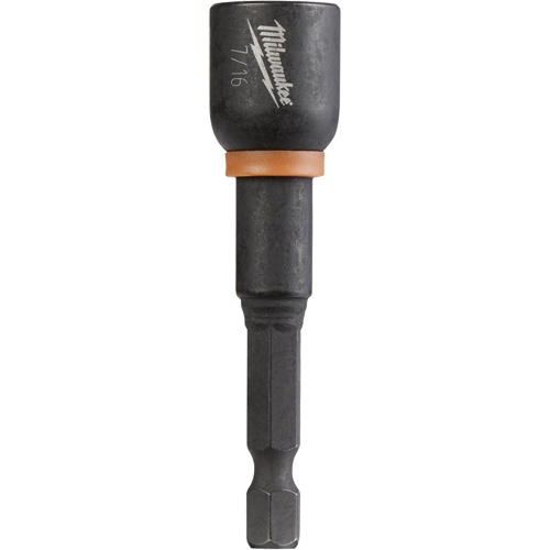 Shockwave Impact Duty Nutsetter, 1/4" Tip, 7/16" Drive, 2-9/16" L, Magnetic Equipment World