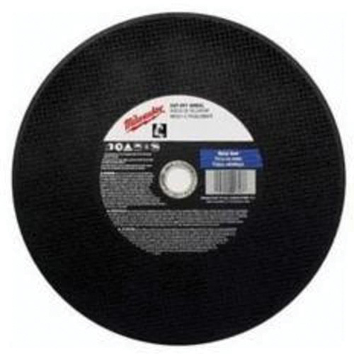 Meules &agrave; tronçonner d'usage g&eacute;n&eacute;ral, 14" x 3/32", Arbre de 1", Type 1, Oxyde d'aluminium, 4365 Tr/min Equipment World