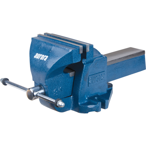 Heavy-Duty Bench Vise, 8" Jaw Width, 4" Throat Depth Equipment World