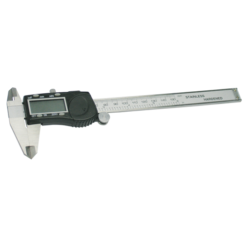 Digital Fractional Caliper, 0.005" (0.01 mm) Resolution, 0" - 6" ( 0 mm - 150 mm) Range Equipment World