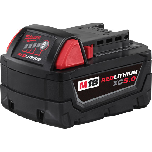 M18 Redlithium XC5.0 Extended Capacity Battery Pack, Lithium-Ion, 18 V, 5 A Equipment World