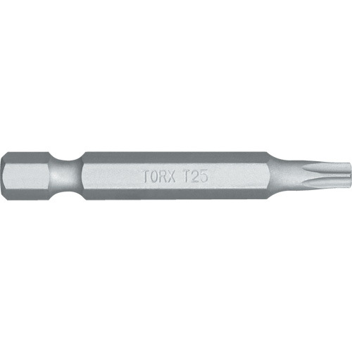 Screwdriver Bit, Torx, T-25 Tip, 1/4" Drive Size, 4-4/5" Length Equipment World