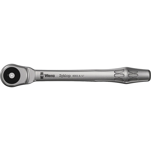 Zyklop Metal Ratchet 1/4 Push Through , 1/4" Drive, Plain Handle Equipment World