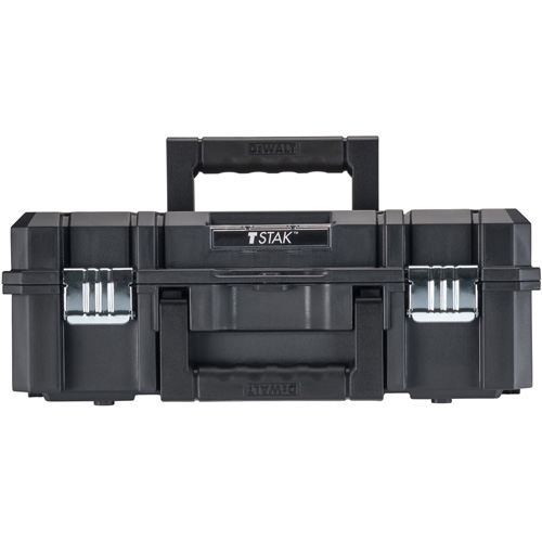 TSTAK&reg; II Tool Box with Flat Top, 17-1/4" x 13" x 6-3/8", Black Equipment World