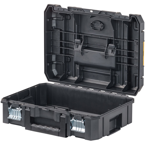 TSTAK&reg; II Tool Box with Flat Top, 17-1/4" x 13" x 6-3/8", Black Equipment World