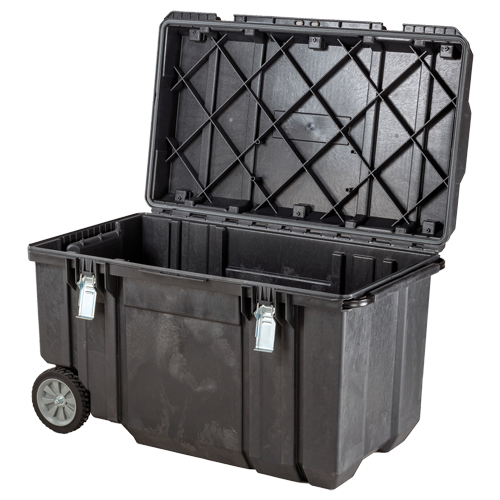 TOUGH CHEST Mobile Storage, 38-29/32" x 23-3/32" x 24-5/16", Black Equipment World